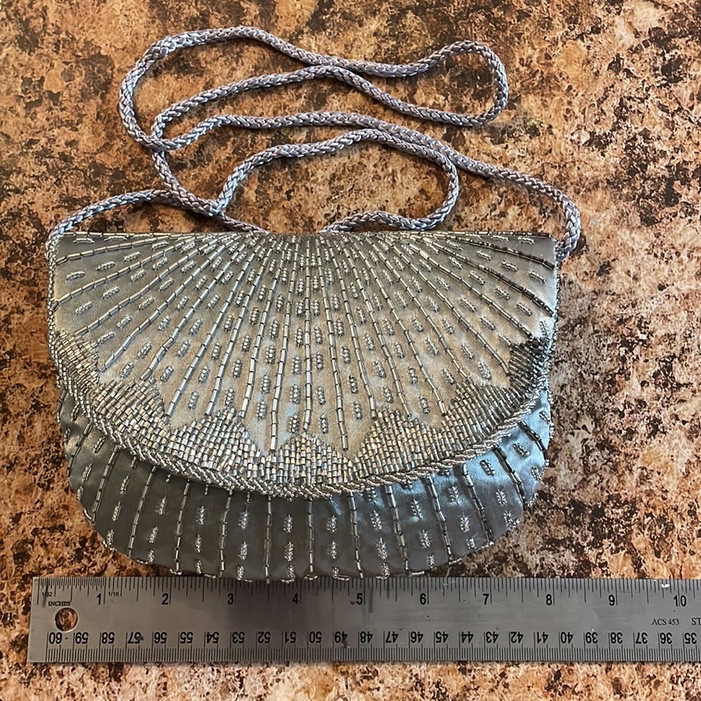 Beaded bag evening hato hasi bag